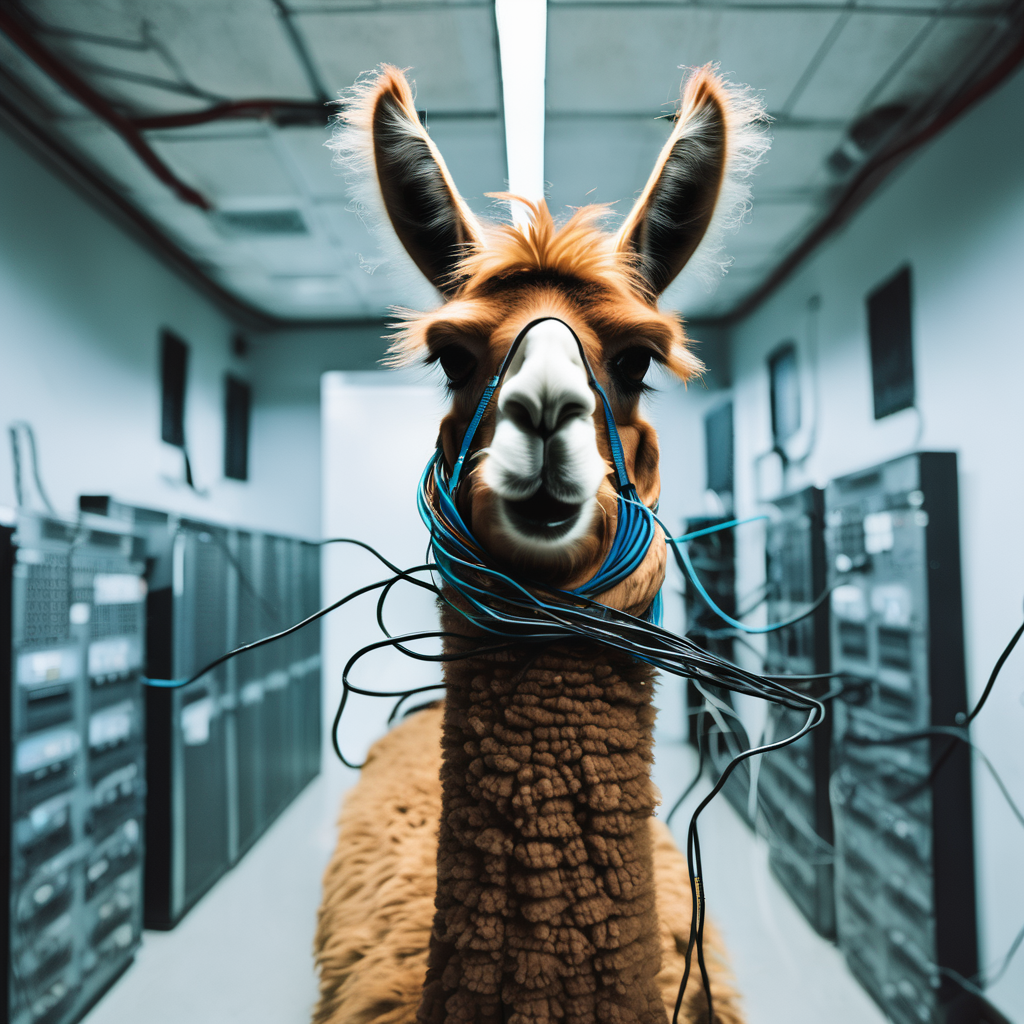 "Лама разбирается, что ей нужно для обучения" "Лама разбирается, что ей нужно для обучения"